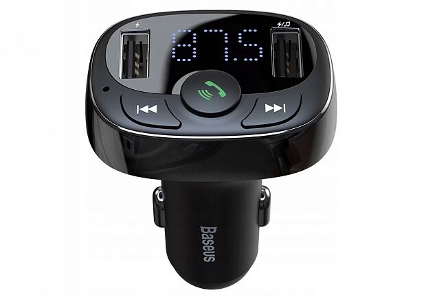 Автомобильный FM-трансмиттер Baseus S-09A Bluetooth MP3 Car Charger Standard Edition CCTM-01 (Black/Черный) - 1