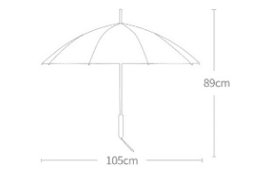 Xiaomi Sky Rain Original Couple Umbrella This Palace Section Regular Section (Brown) - 2